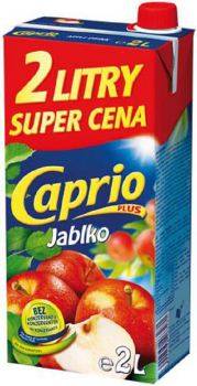 CAPRIO PLUS 2 l Fruchtsaft Apfel Getränk in Tetra Pack
