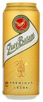 Zlaty Bazant Bier Lager 500ml pivo ležák světlý Büchse